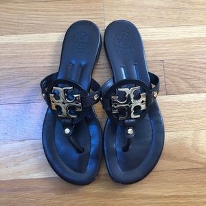 Tory Burch Miller Sandals - Brown and Gold EUC